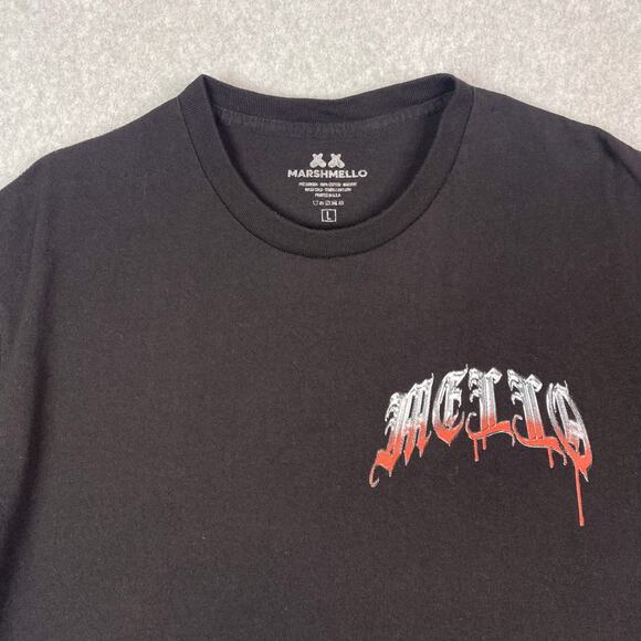 Marshmello Mens L Black Shadow T-Shirt - Picture 3 of 5